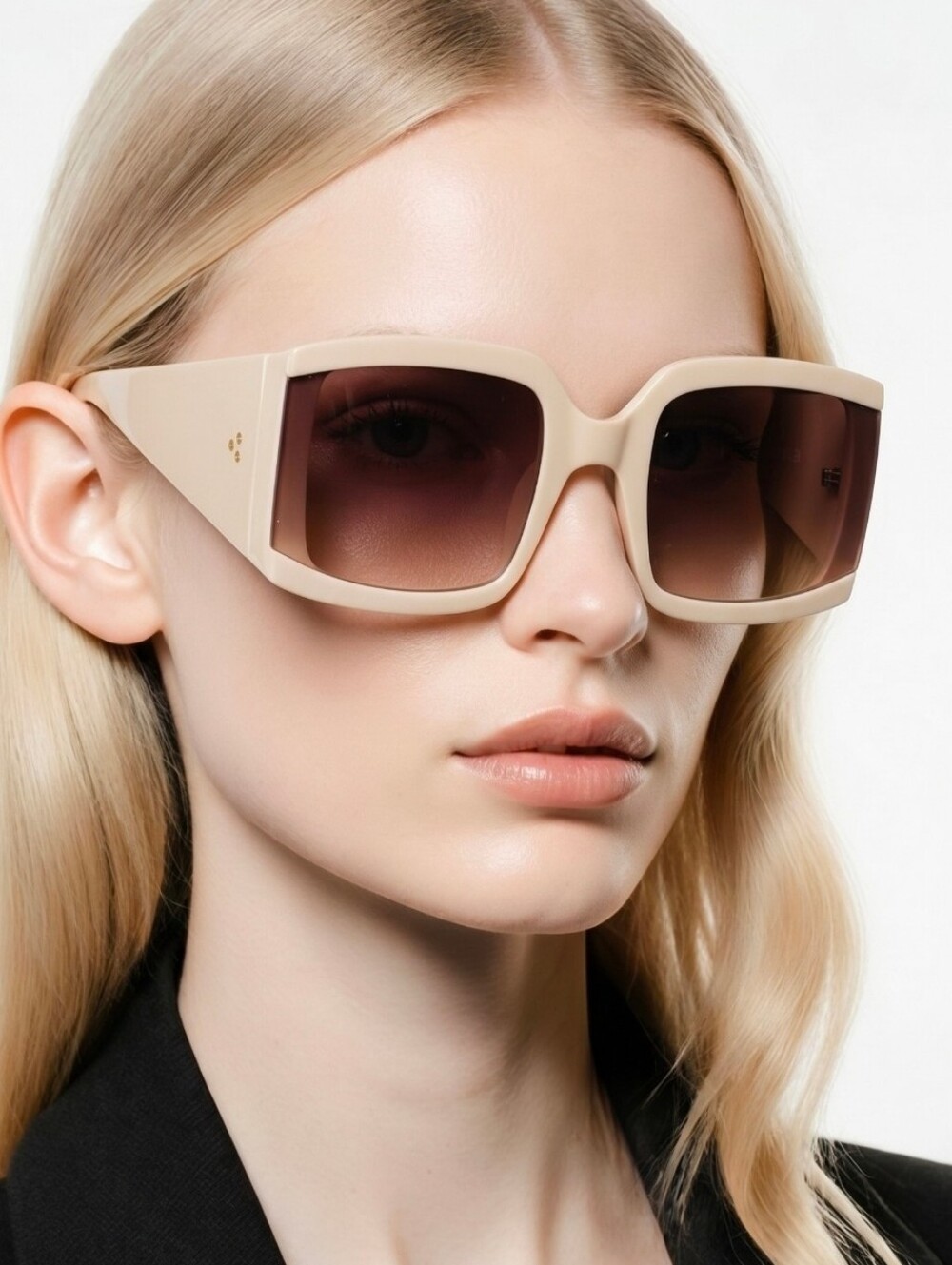 NWT OVERSIZED SQUARE FRAME DESIGNER STYLE PREMIUM QUALITY SUNGLASSES W CASE